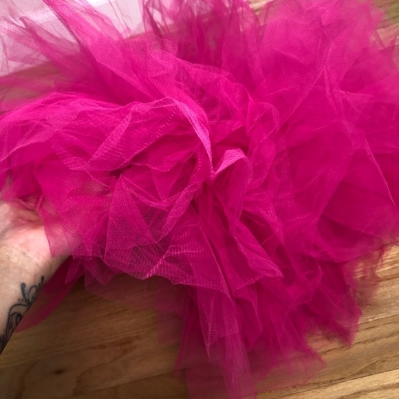 PINK 6 Layered Tulle Tutu Skirt for Women Girls Balletcore Barbie Halloween - Picture 4 of 6